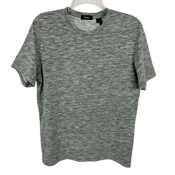 Theory Claey O Gray Lounge Slub Crew Neck Short Sleeve Tee Men’s Medium - Picture 1 of 7